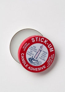 Vintage 2 Tins of Stick Um Candle Adhesive Stickum 1 Oz Each 1